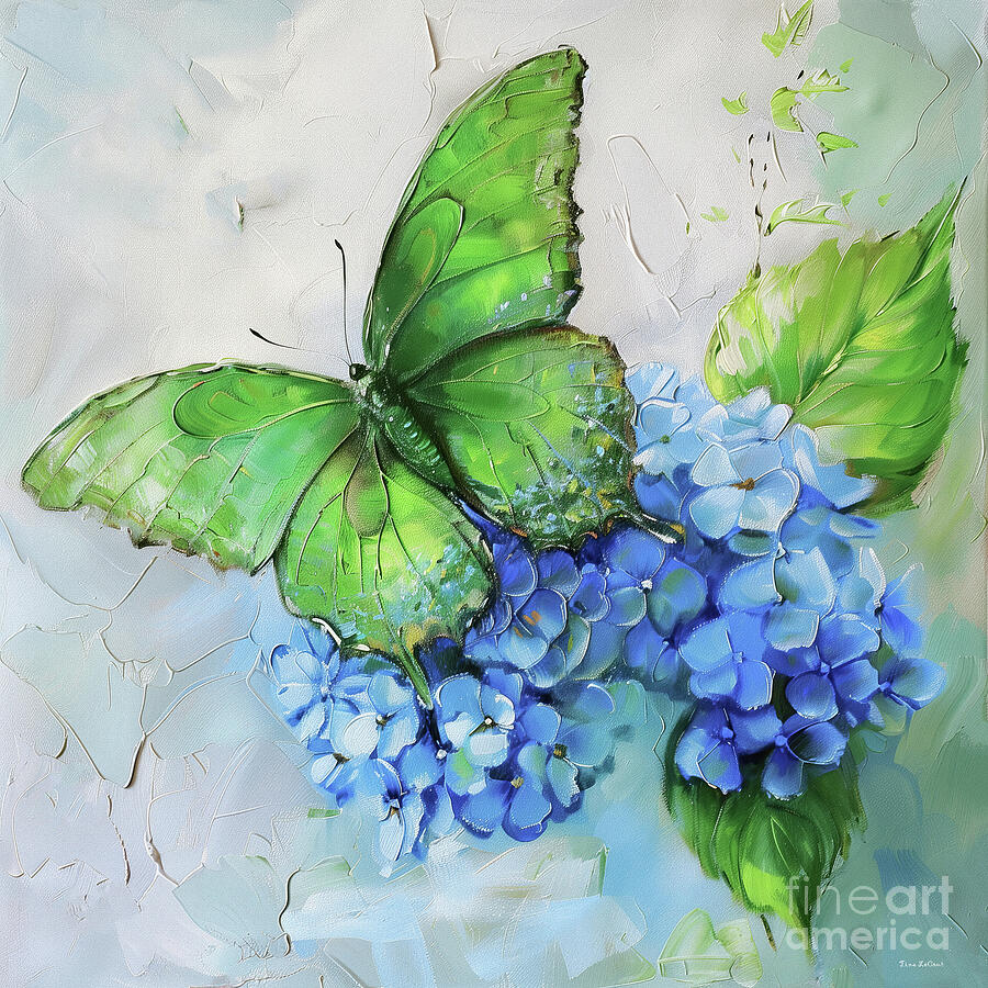Butterfly Painting - Emerald Butterfly by Tina LeCour