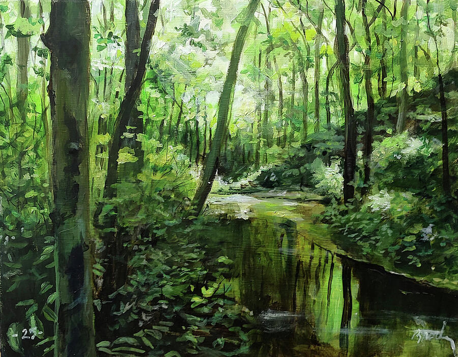 Emerald Day Painting by William Brody Emerald Day Painting by William Brody