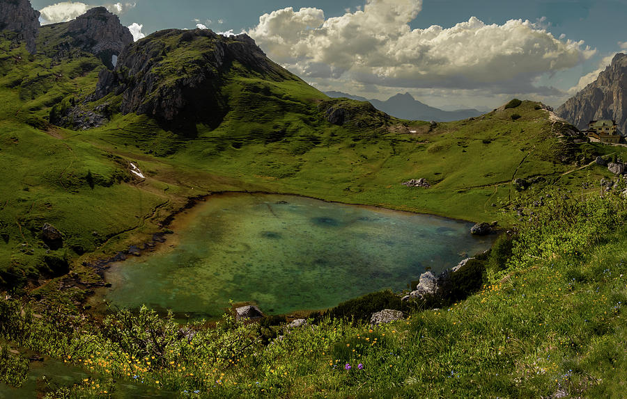 Emerald Dolomite Lake Photograph by Norma Brandsberg