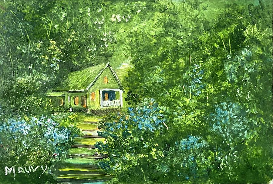 Emerald Fairy House Painting