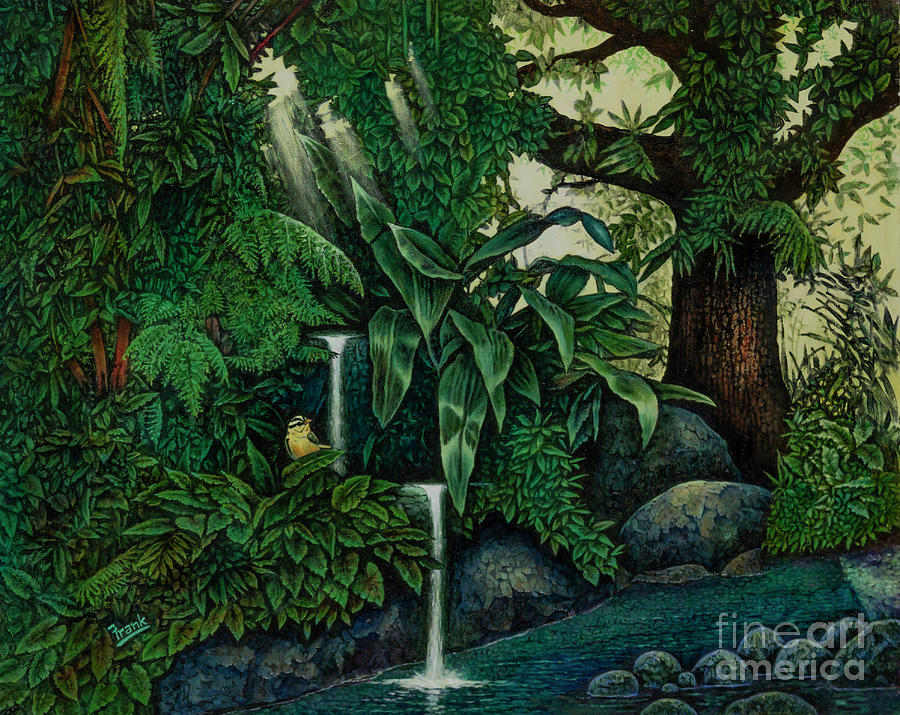 Emerald Forest Painting by Michael Frank