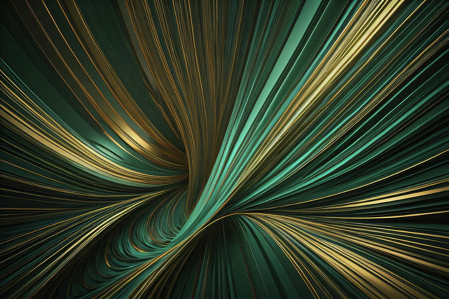 Emerald Gemstone abstract 007 Digital Art by Flees Photos