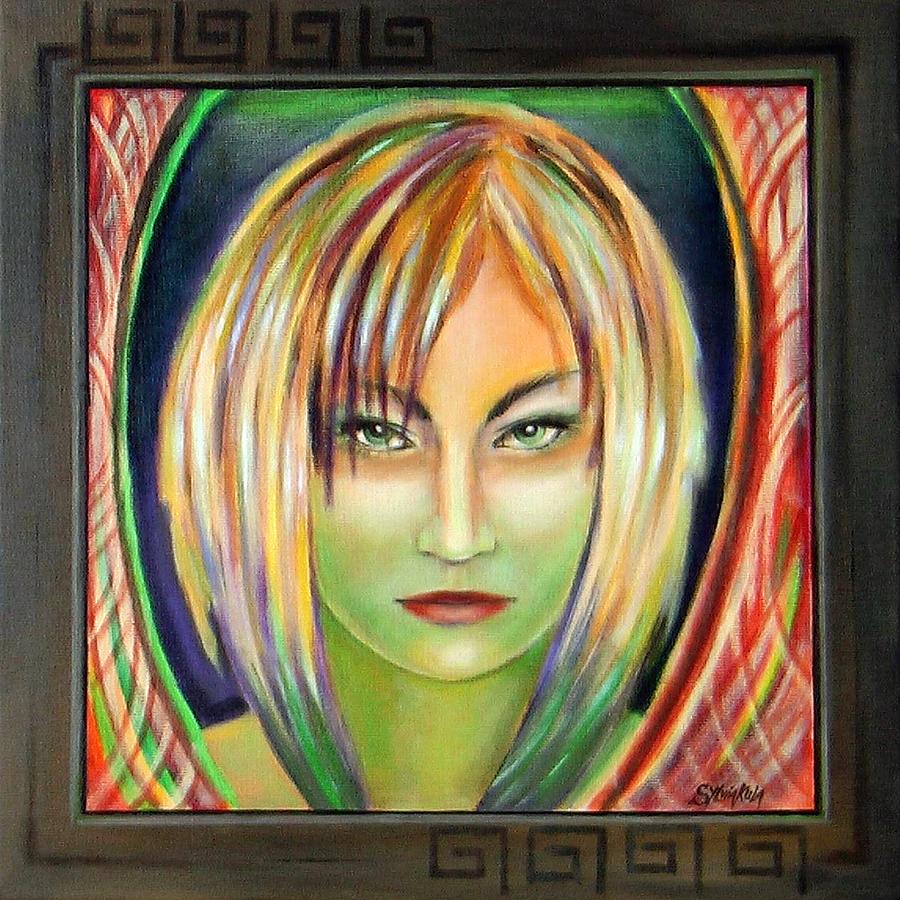 Emerald Girl Painting by Sylvia Kula