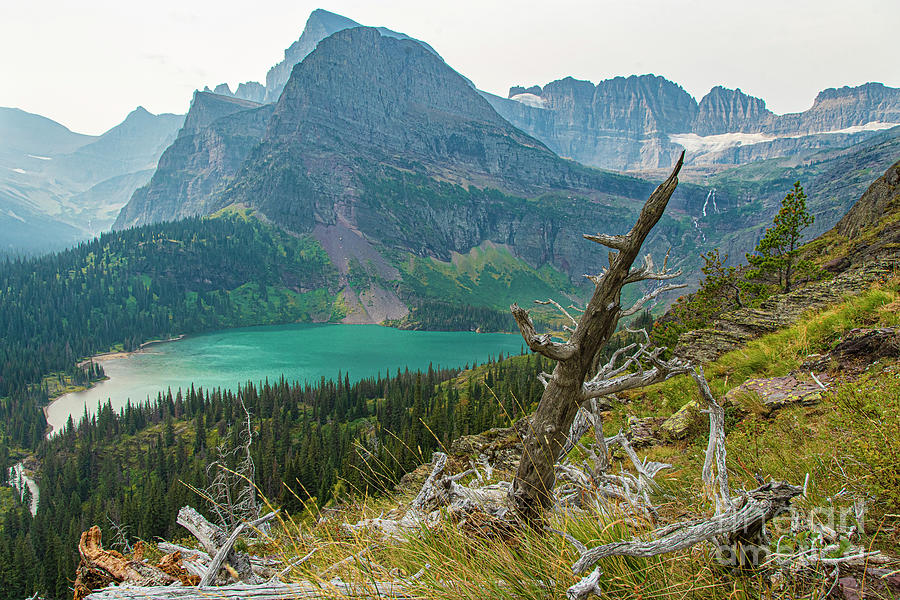 Emerald Lakes Hiking Beautiful Grinnell Glacier Glacier National Park Photograph