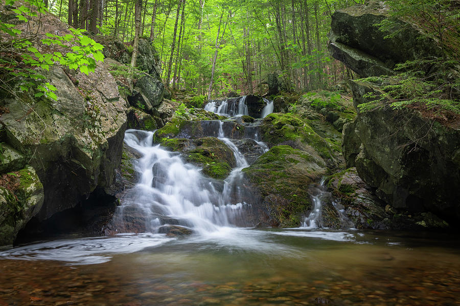 Emerald Pool Falls Spring Photograph by White Mountain Images - Fine ...