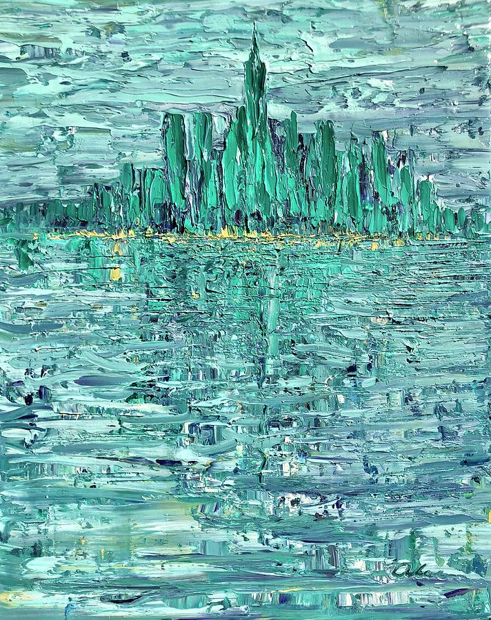 Emerald Reflections Painting by Alan Schwartz