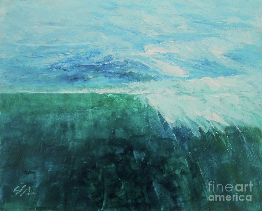 Emerald Waves Painting by Jane See