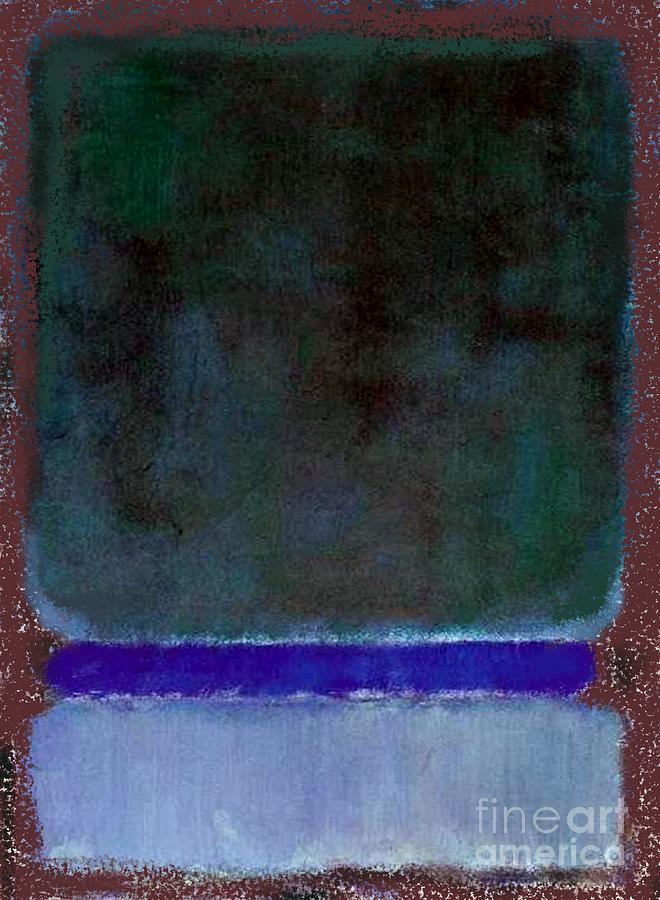 Emeralda - abstract painting in Rothko style by Vesna Antic Painting by Vesna Antic