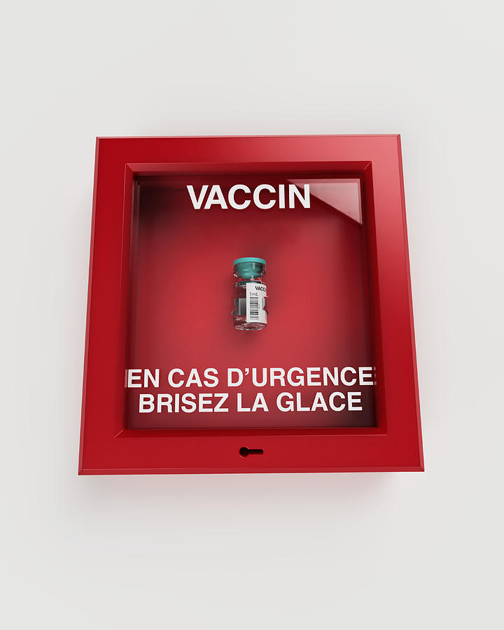 Emergency Break Glass Box Containing Vaccine French Photograph by I Like That One