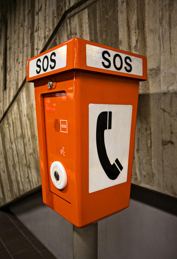 Emergency phone Photograph by Thomas Winz