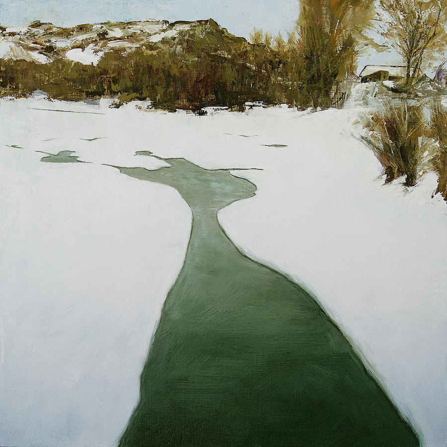 Emerging Lake Painting by Hone Williams