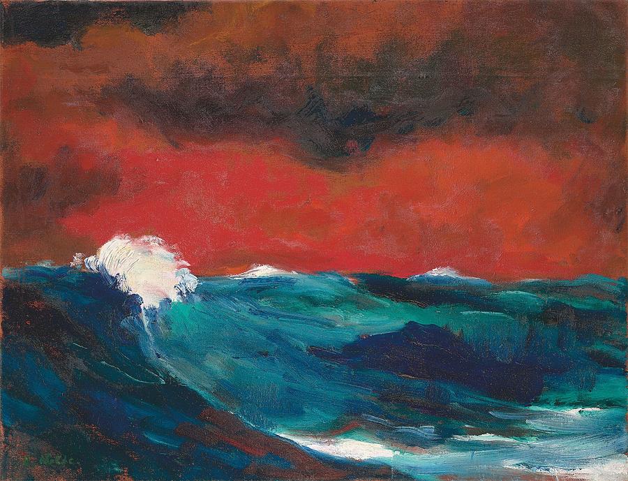 Emil Nolde, The Wave Painting by Dan Hill Galleries - Pixels