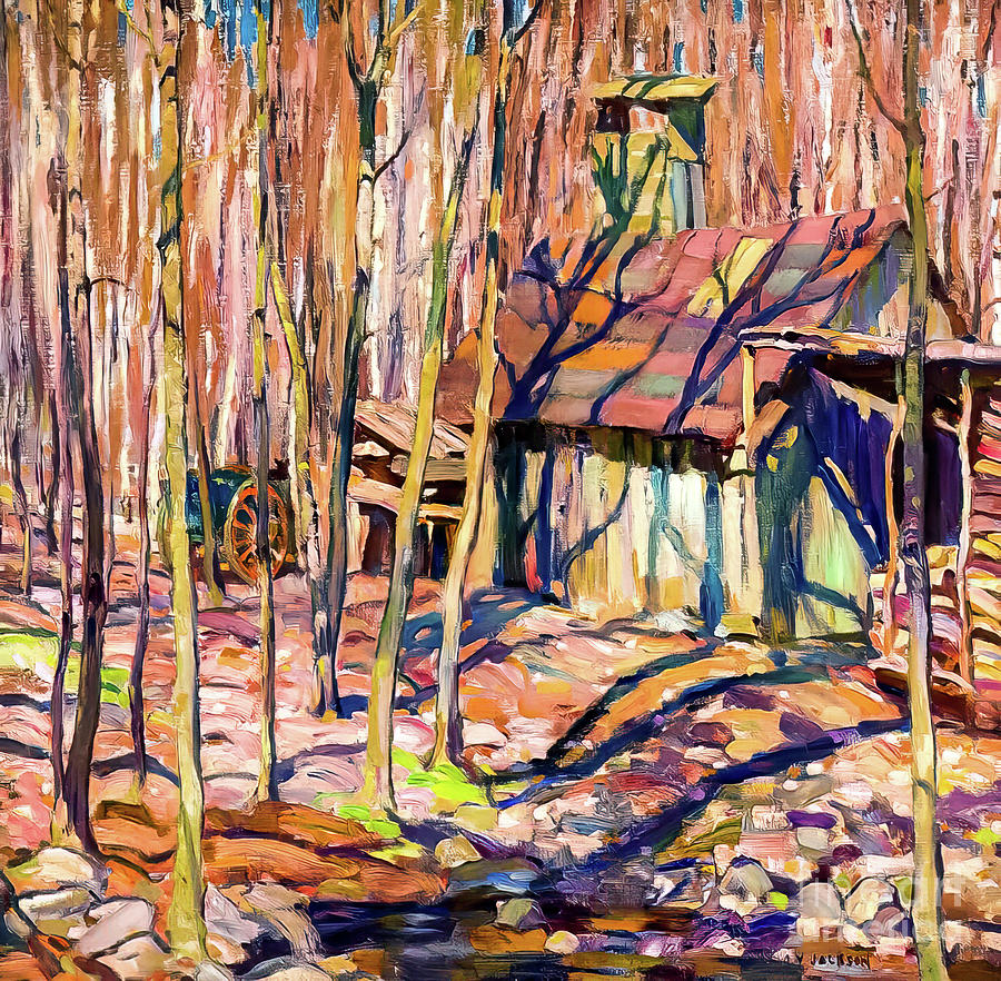 Emileville Quebec by A Y Jackson 1913 Painting by A Y Jackson