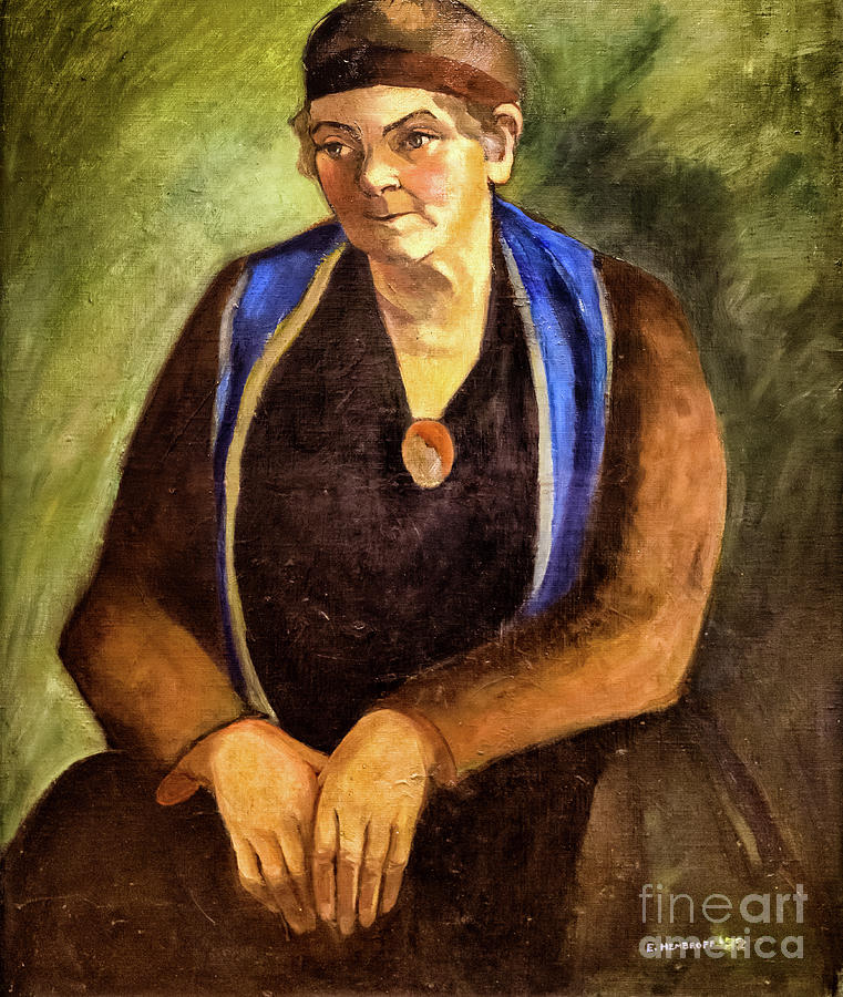 Emily Carr Portrait 1932 Painting by Emily Carr