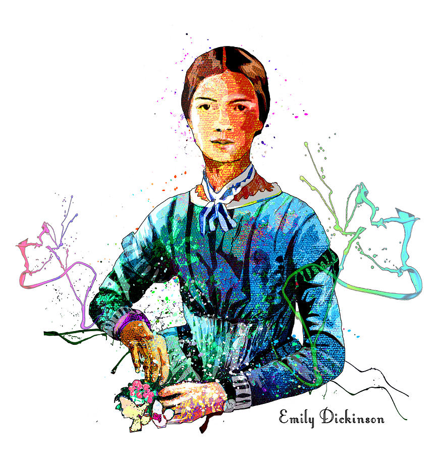 Emily Dickinson Mixed Media by Miki De Goodaboom