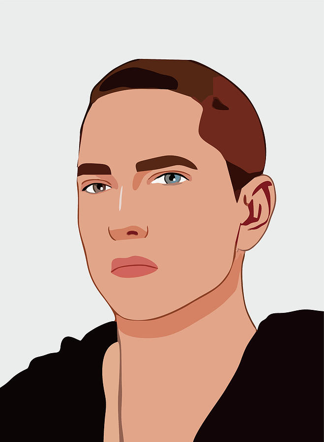 Eminem Cartoon Portrait 1 Digital Art by Ahmad Nusyirwan - Fine Art America