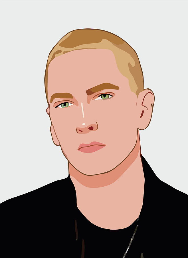 Eminem Cartoon Portrait 2 Digital Art by Ahmad Nusyirwan - Fine Art America
