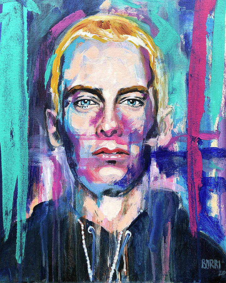 Eminem Painting by Joe Borri