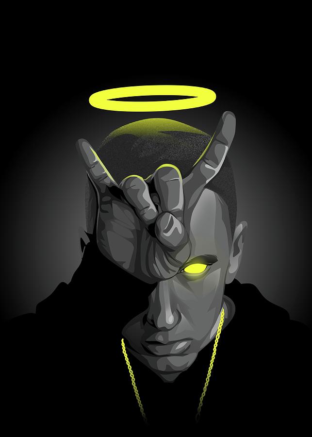Eminem Digital Art by Miracle Studio - Pixels