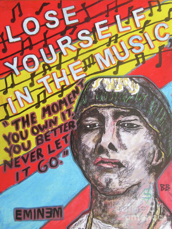 Eminem.....lose Yourself Painting by Bradley Boug
