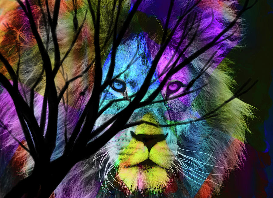 Lion Painting - Eminence by Art by Gabriele Lion Painting - Eminence by Art by Gabriele