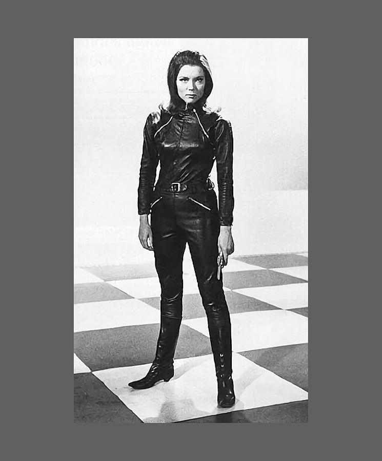 Emma Peel Diana Rigg Digital Art by Brynlee Roth - Pixels