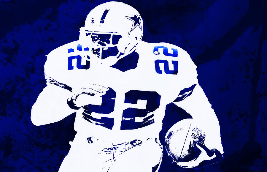 Emmitt Smith 22 T-Shirt by Brian Reaves - Pixels