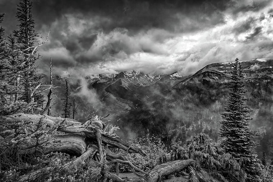 Mountain Photograph - Emmons Vista Black and White by Rick Berk