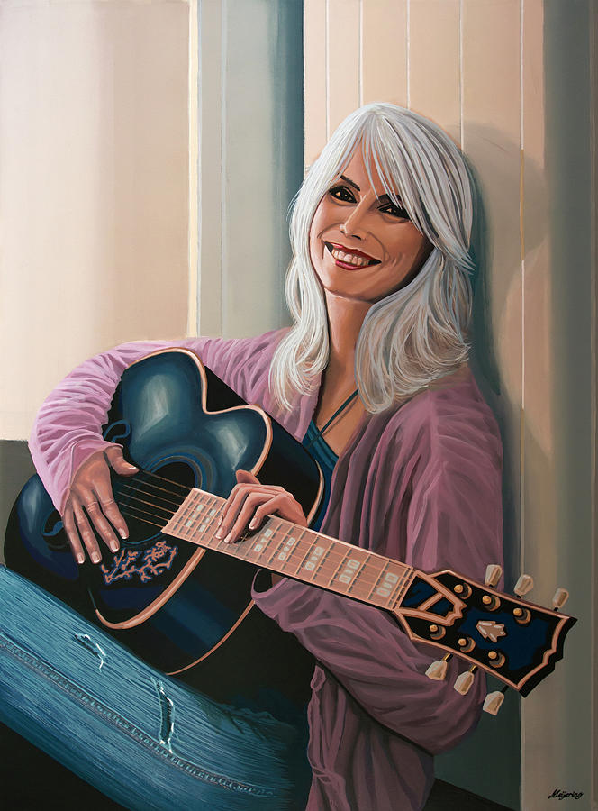 Willie Nelson Painting - Emmylou Harris Painting by Paul Meijering
