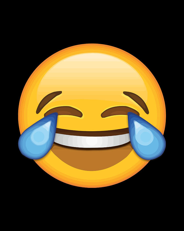 Emoji Laughing Tears Of Joy Cute Lawl Jovial Funny Smiley Em Digital ...