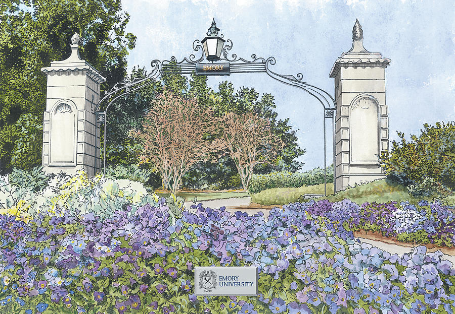 Emory University Painting by John Stoeckley - Pixels