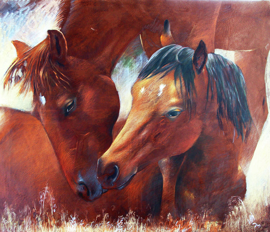 Horse Painting - Emotions by Vali Irina Ciobanu
