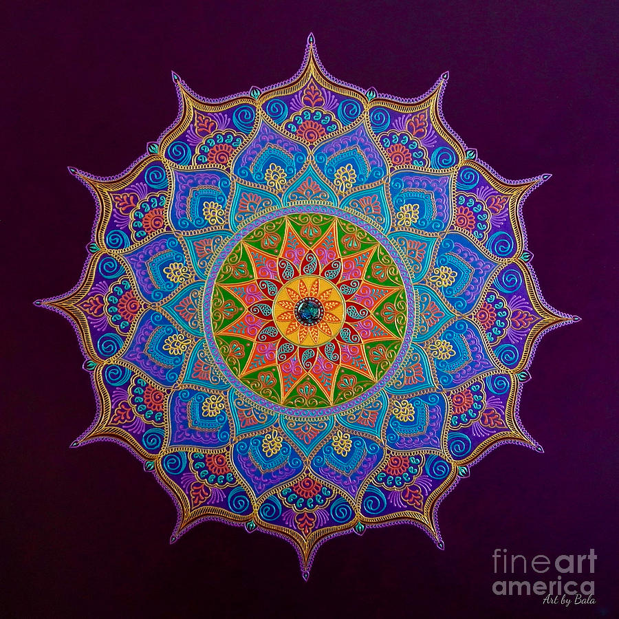 Mandala Painting - Empathy Mandala by Art by Bala