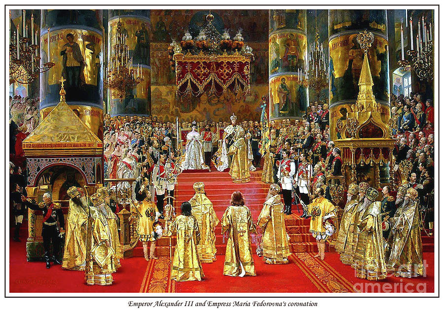 Emperor Alexander III and Empress Maria Feodorovna's coronation ...