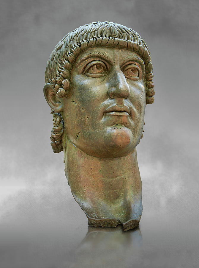 Emperor Constantine Roman Statue - Louvre Museum Paris Photograph by Paul E Williams