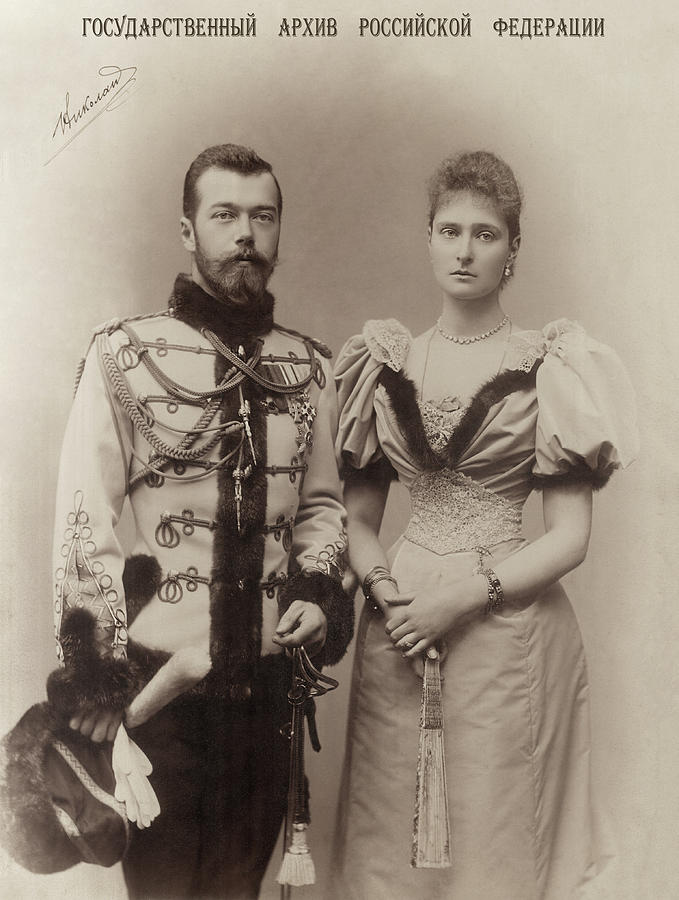 Emperor Nicholas II and Empress Alexandra Feodorovna 1894 Painting by ...