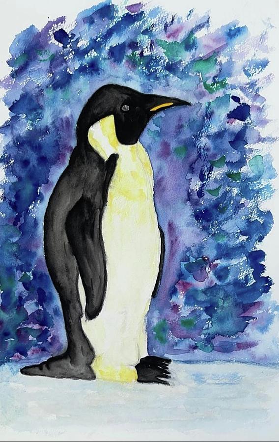 Emperor Penguin Painting by Gykin Art - Pixels