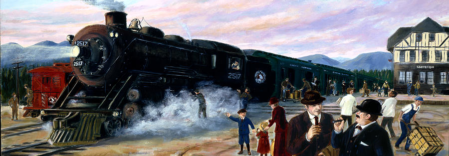 Empire Builder Painting by Masako Dunn - Fine Art America