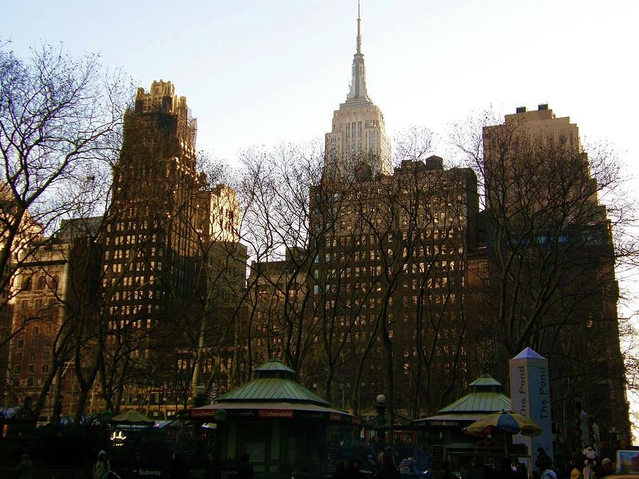 Bryant Park Hotel-Empire State Building Photograph by Bnte Creations ...