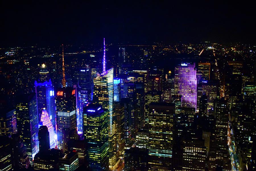 Beautiful Aerial view-Manhattan Midtown Skyline Photograph by Bnte Creations
