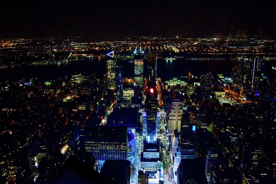 Manhattan@Hudson River-Night view Photograph by Bnte Creations