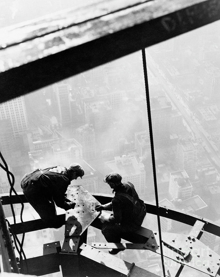 Empire State Building, 1931 Photograph by Lewis Hine