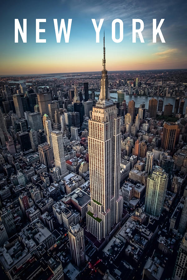 Empire State Building Aerial V3A Photograph by Michelle Saraswati ...