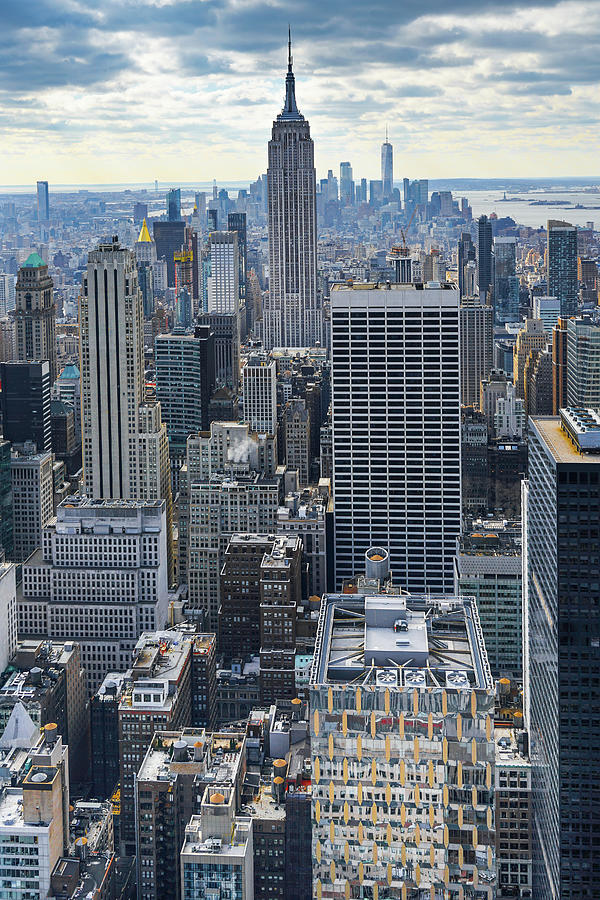 Empire State Building and Manhattan Photograph by RC Studio