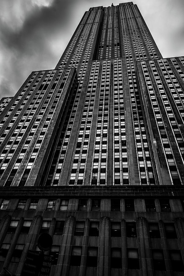 Empire State Building BW Photograph by James L Bartlett