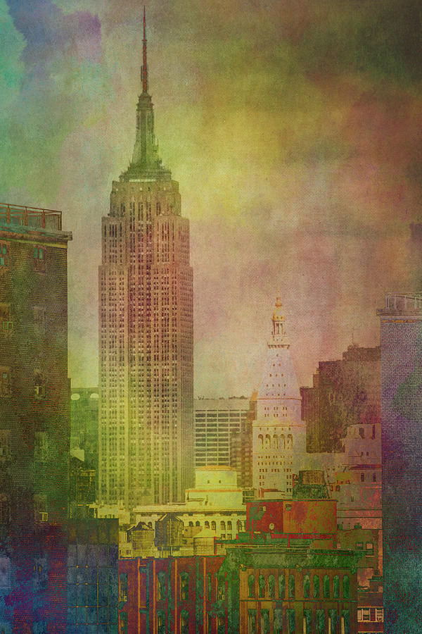 Empire State Building, USA in abstract Photograph by Sue Leonard