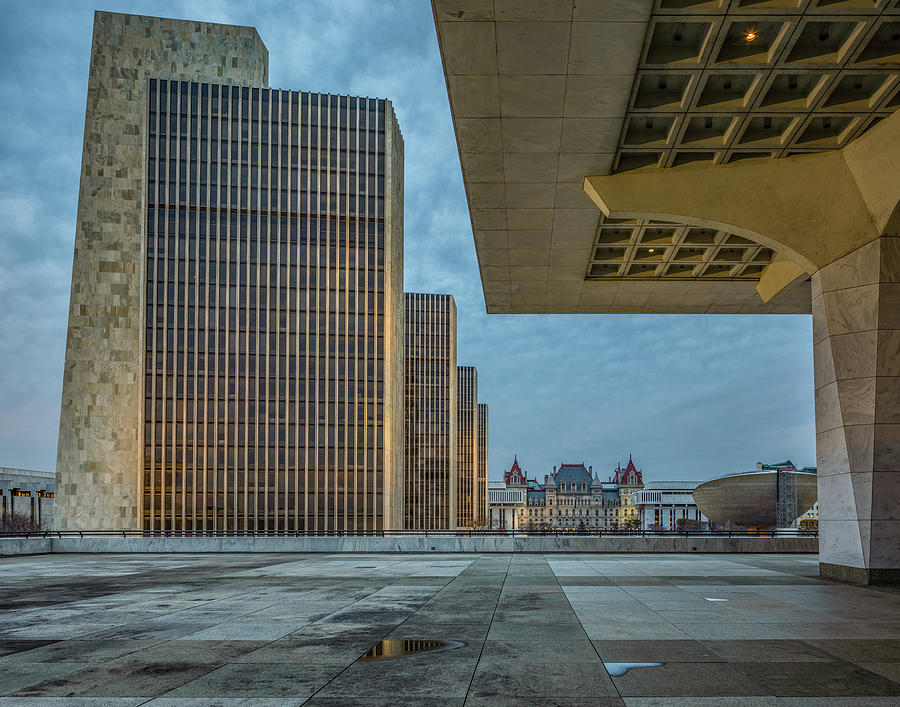 Buildings Photograph - Empire State Plaza by Kent O Smith  JR