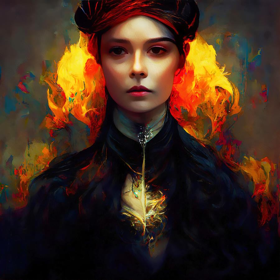 Empress of Fire, 06 Painting by AM FineArtPrints
