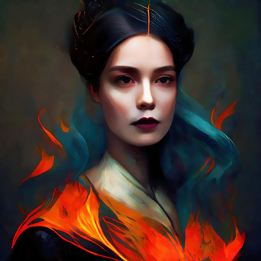 Empress of Fire, 08 Painting by AM FineArtPrints