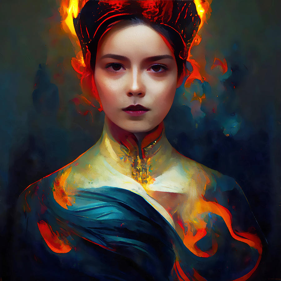 Empress of Fire, 09 Painting by AM FineArtPrints